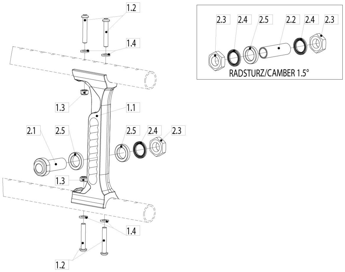 Explosionszeichnung Antriebsrad, Sunrise Sopur QS3 X