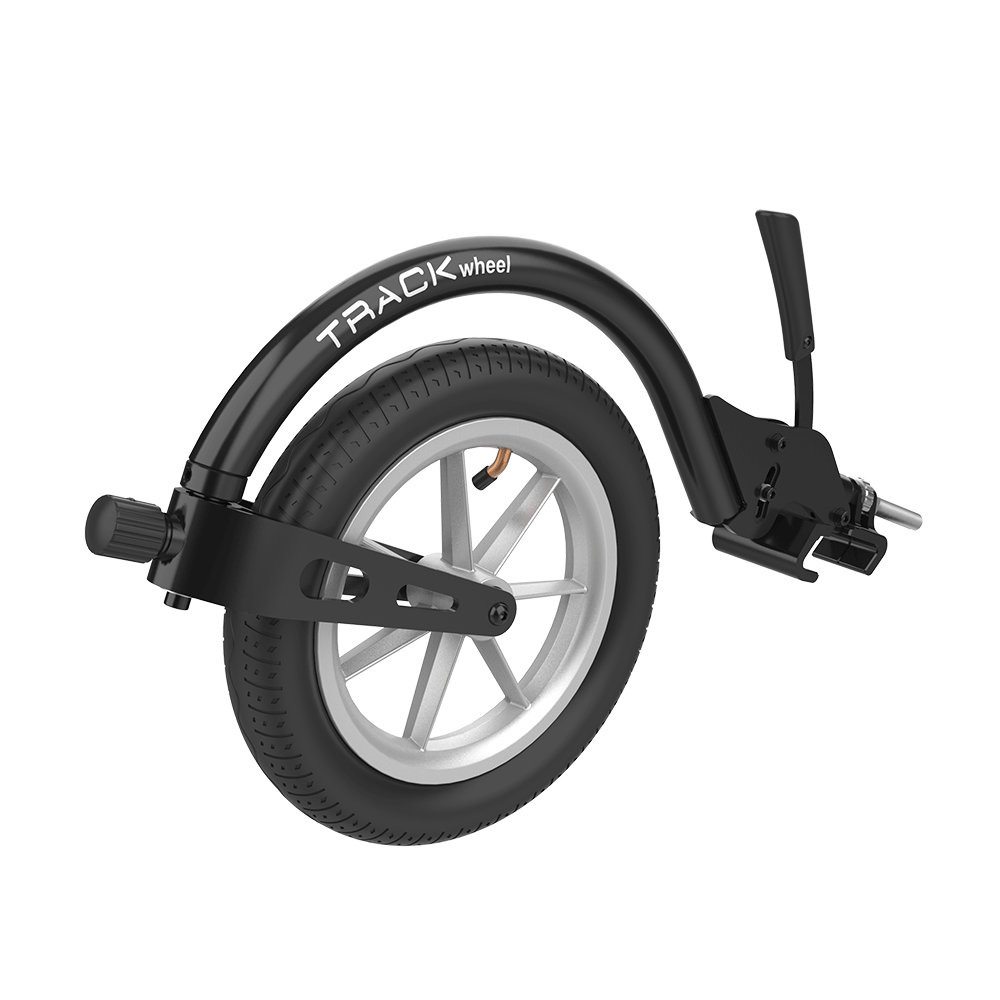 Rehasense TRACK WHEEL Single Arm Aluminium, schräg von vorn links