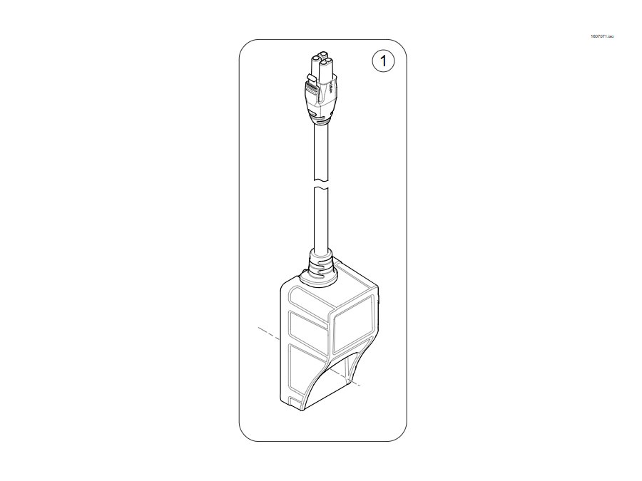 Explosionszeichnung G-Trac Sensor/Gyro – Invacare Bora Classic/Refresh (bis 12/2019)