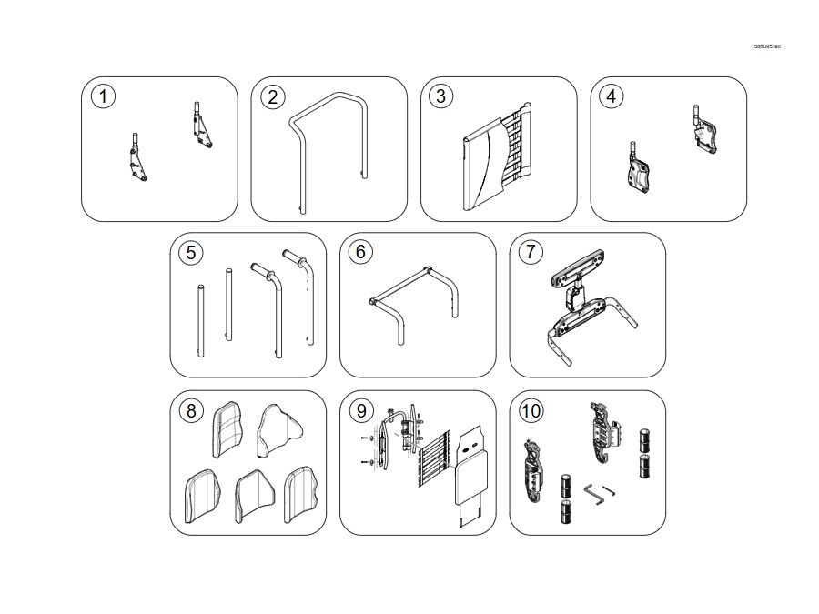 Invacare Matrx Elite E2 Montagematerial - Modulite