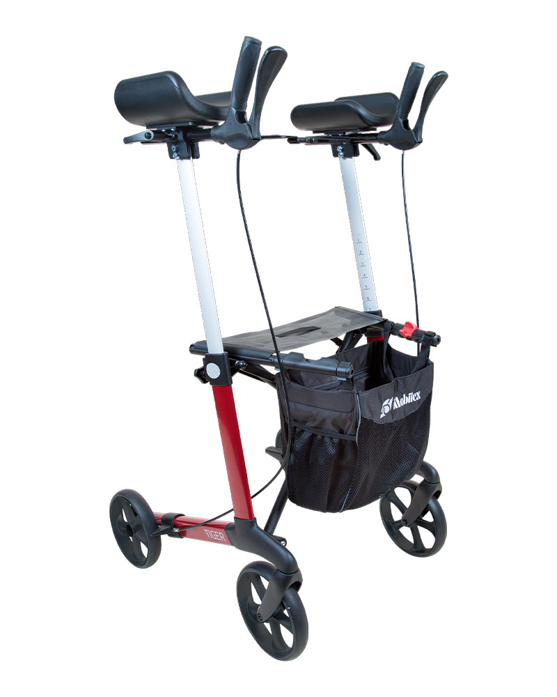 Mobilex Arthritis Rollator Tiger, rot, SH 62 cm
