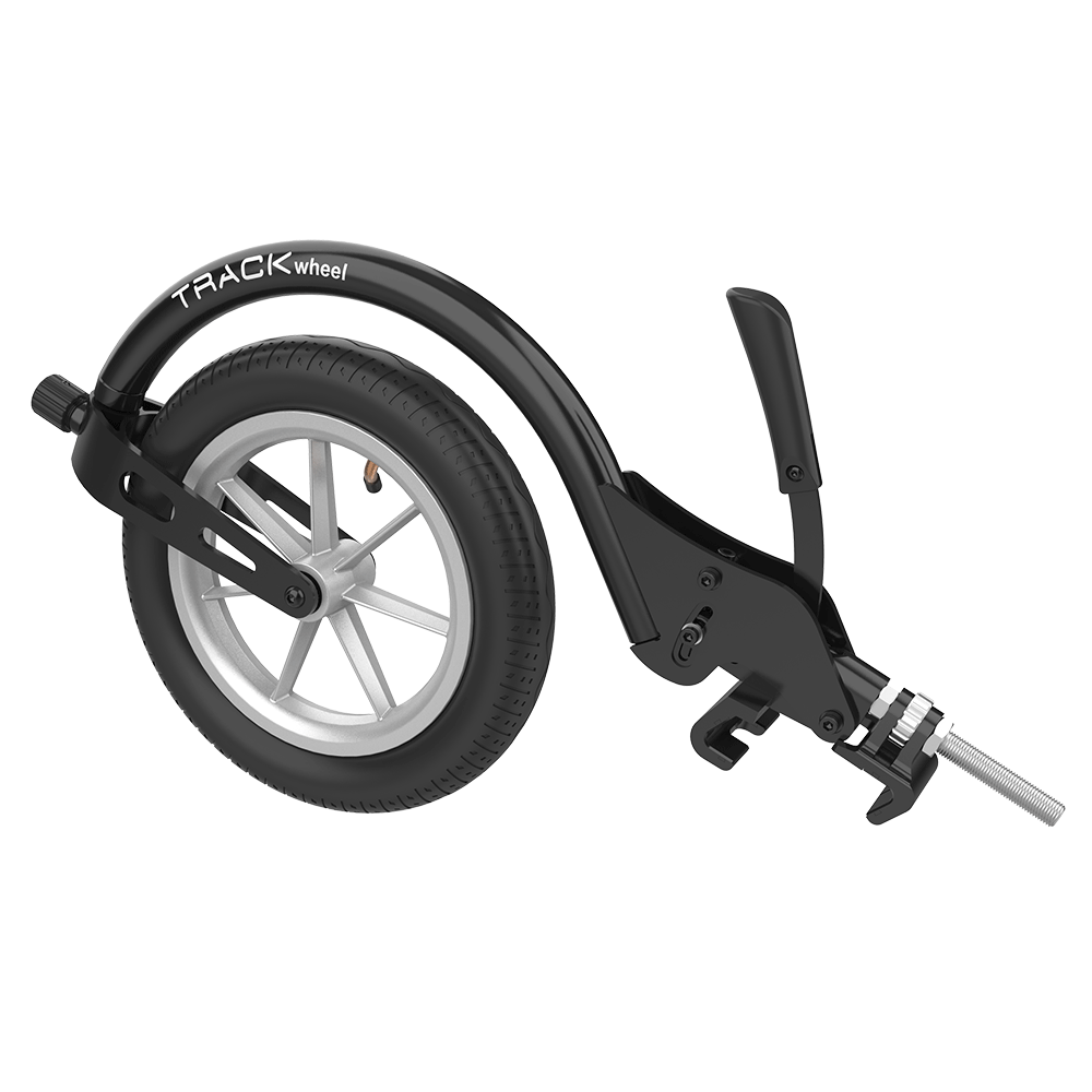 Rehasense TRACK WHEEL Single Arm Aluminium, schräg von hinten links