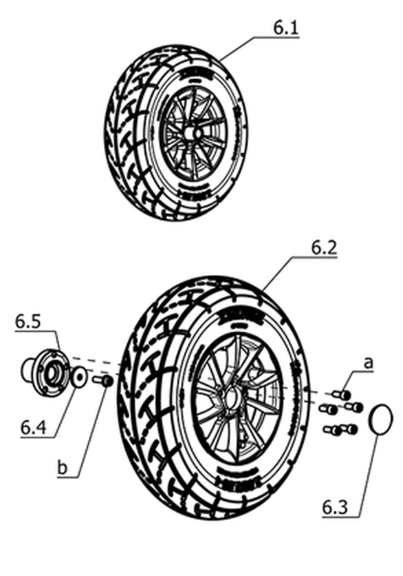 Antriebsrad ø356mm (14") Version 2 (Code 460)