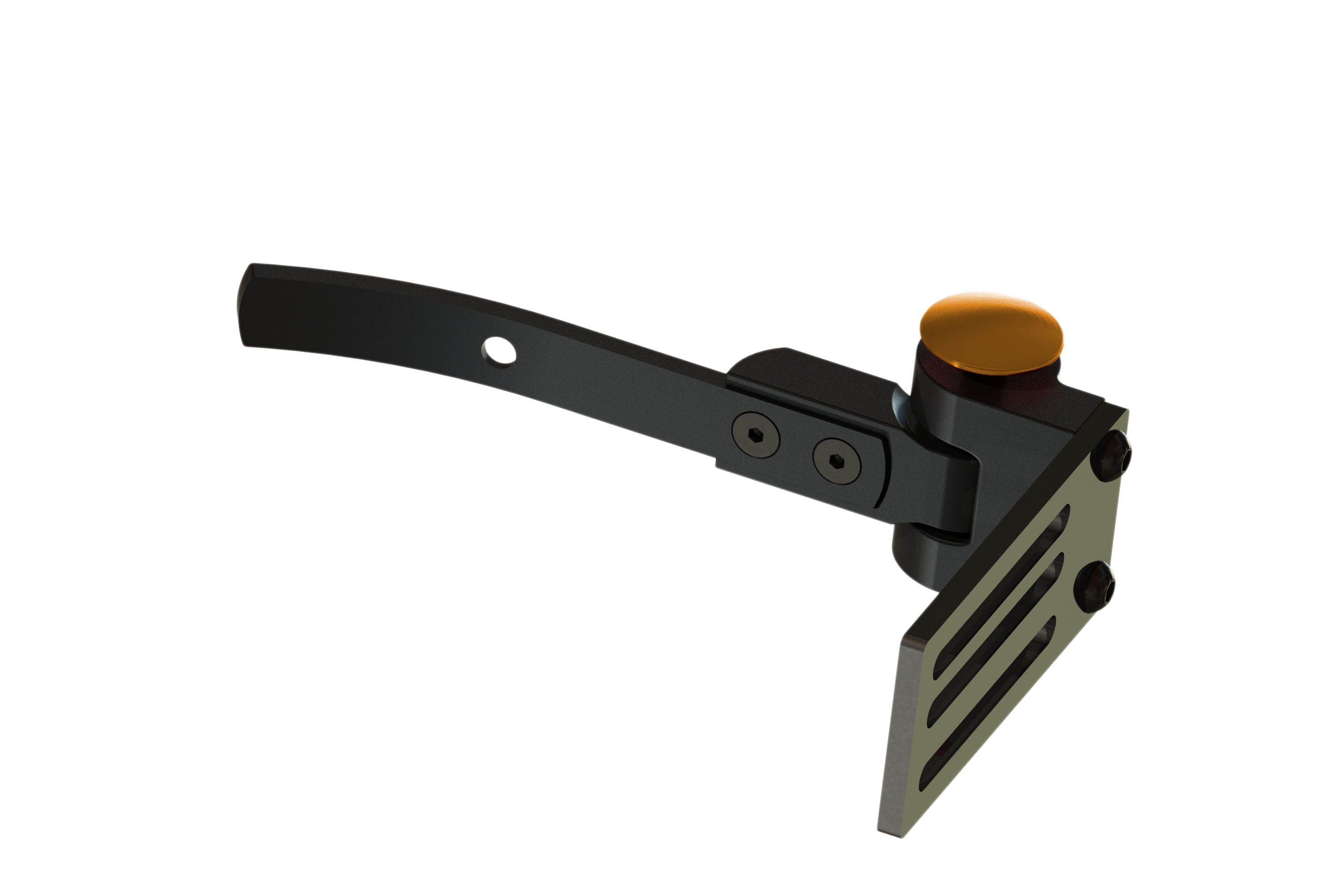 Scharnier aus Aluminium (Junior) elox., 130mm (130 mm rechte Seite)