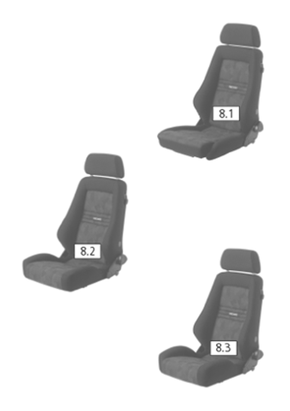Recaro manuelle / elektrische Verstellung