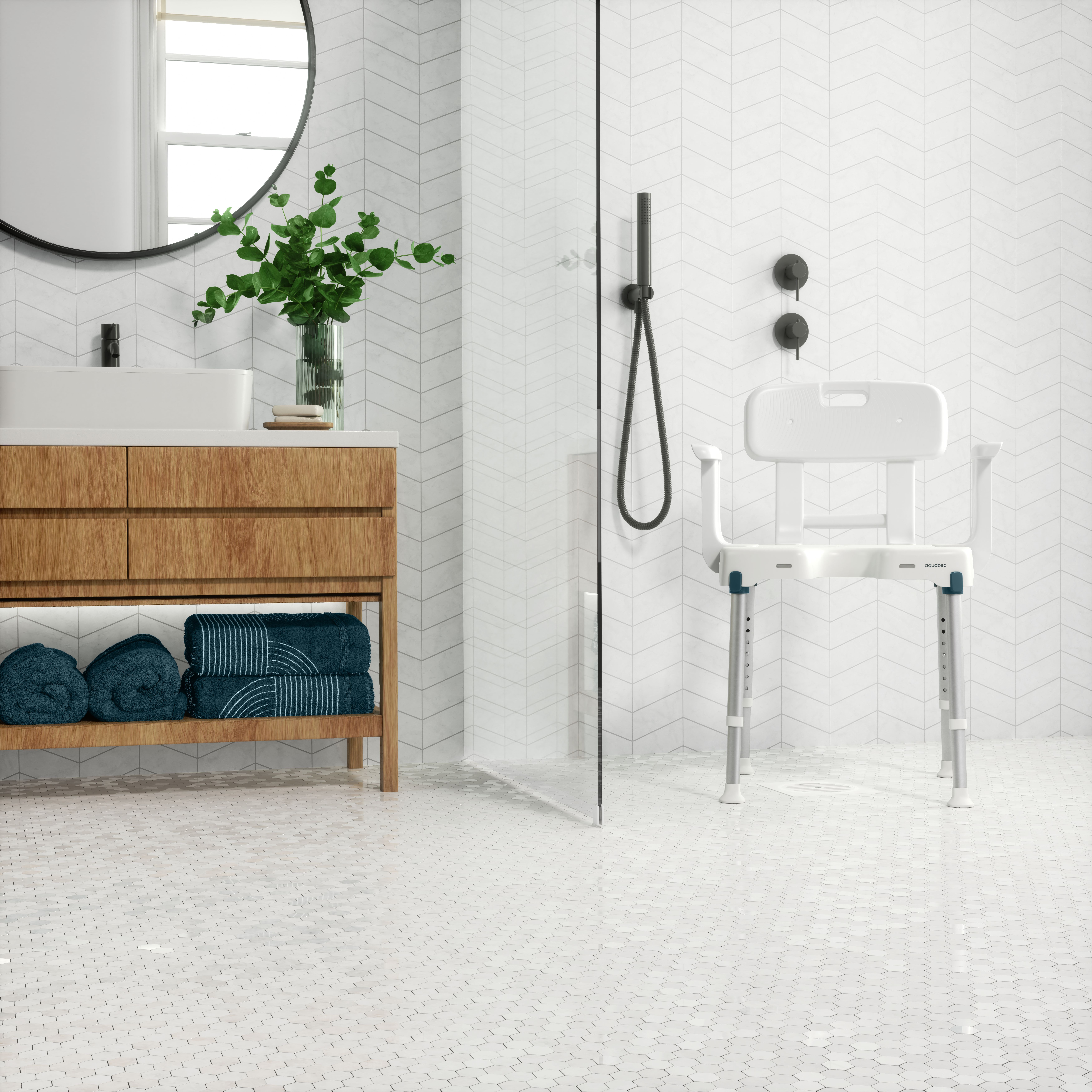 Aquatec Pure Isla Duschhocker und Duschstuhl – Ansicht 3
