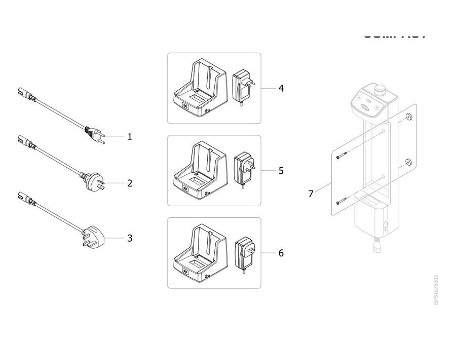 Explosionszeichnung Elektrische Teile Elektrische Optionen und Hardware, TiMotion SN 23F => Birdie EVO COMPACT – Invacare Birdie EVO