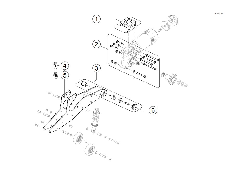 Motorschwenkarm SSD (mit Ultra Low Maxx Sitz, bis 02/2020)