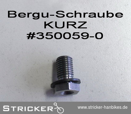 Berguntersetzung Schraube KURZ – Stricker Handbikes, Bestellnummer 350059-0