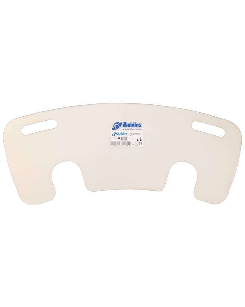 Mobilex Gebogenes Transferbrett aus Polypropylen, 800 x 348 x 6 mm (L x B x H)