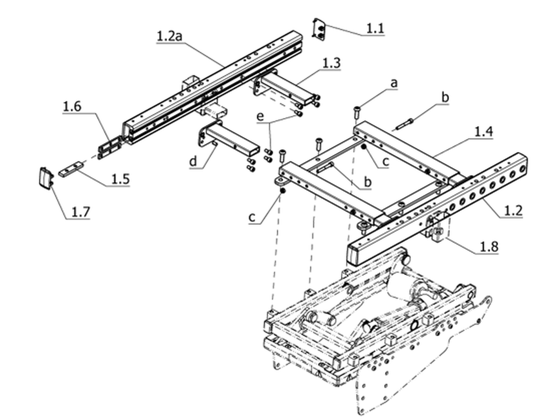 Sitzneigungsverstellung elektrisch 50° (Code 4118)