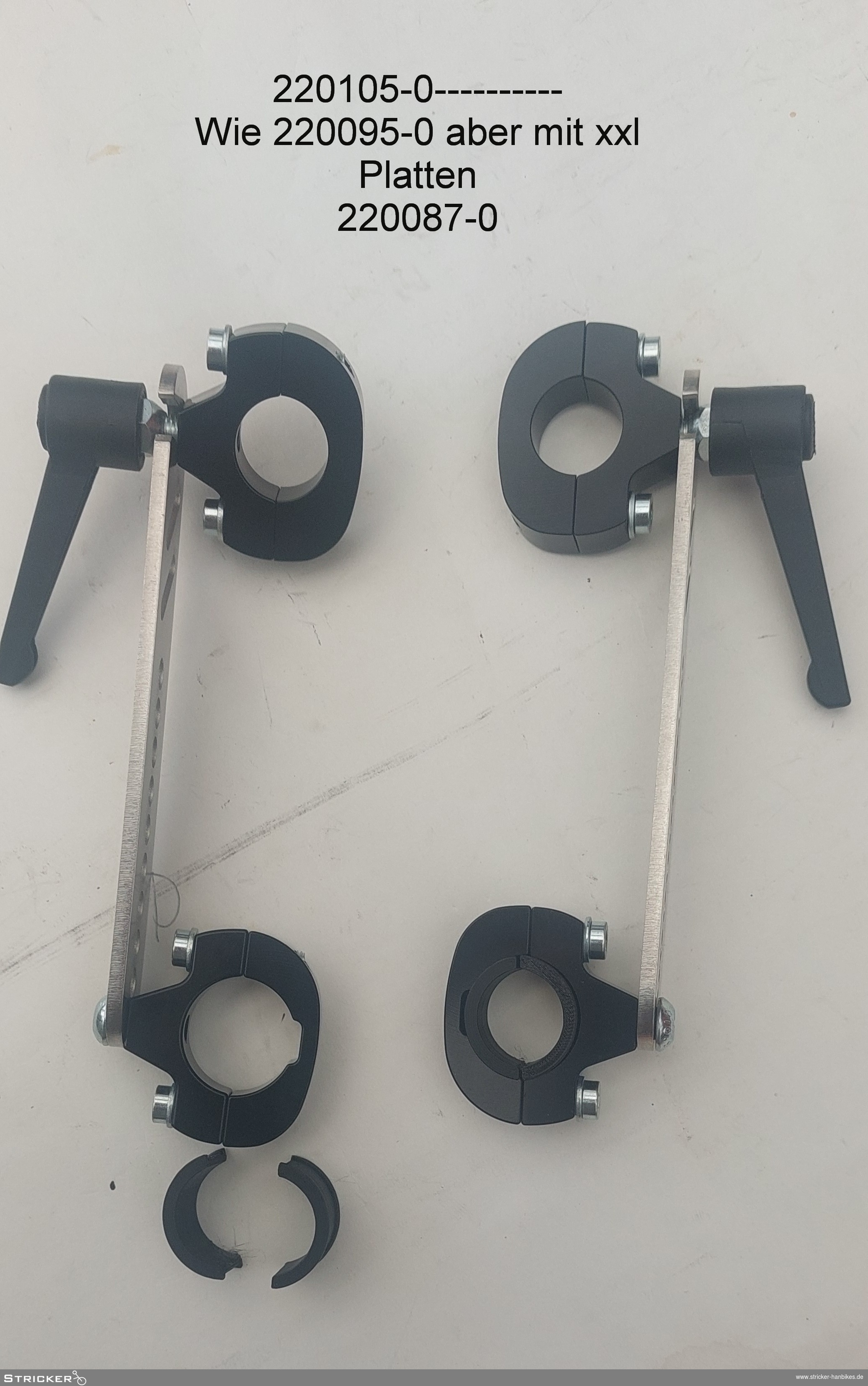 Adapter Vorbaufix,Ottobock Avantgarde VR – Stricker Handbikes, Bestellnummer 220105-0