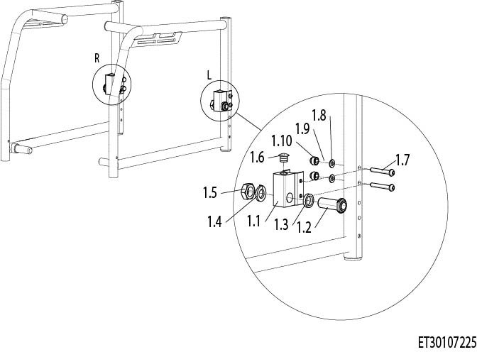 Explosionszeichnung Antriebsrad Adapter, Sunrise Sopur Delphin