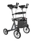 Mobilex Arthritis Rollator Tiger Outdoor, anthrazit, SH 62 cm, mit Softrädern, inkl. Stütz-/Rückengurt