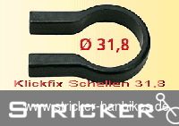 Klickfix Schellen 31,8 zur Montage – Stricker Handbikes, Bestellnummer 202021-0