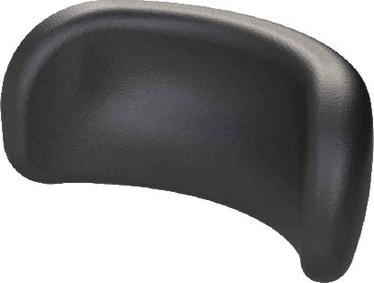Mobilex PU Kopfstütze aus PU Schaum schwarz, 25 x 9 cm