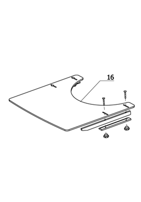 Therapietisch aus Plexi - Glas, verstellbar (Code 929)
