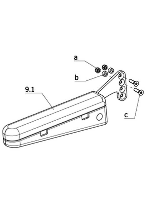 Seitenbügel abklappbar - Ergoform Sitzeinheit (Code 24-961)