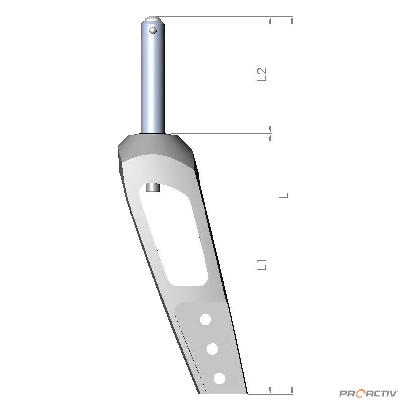 PRO ACTIV Ersatzteil – Lenkradgabel Größe 1 L1 130mm