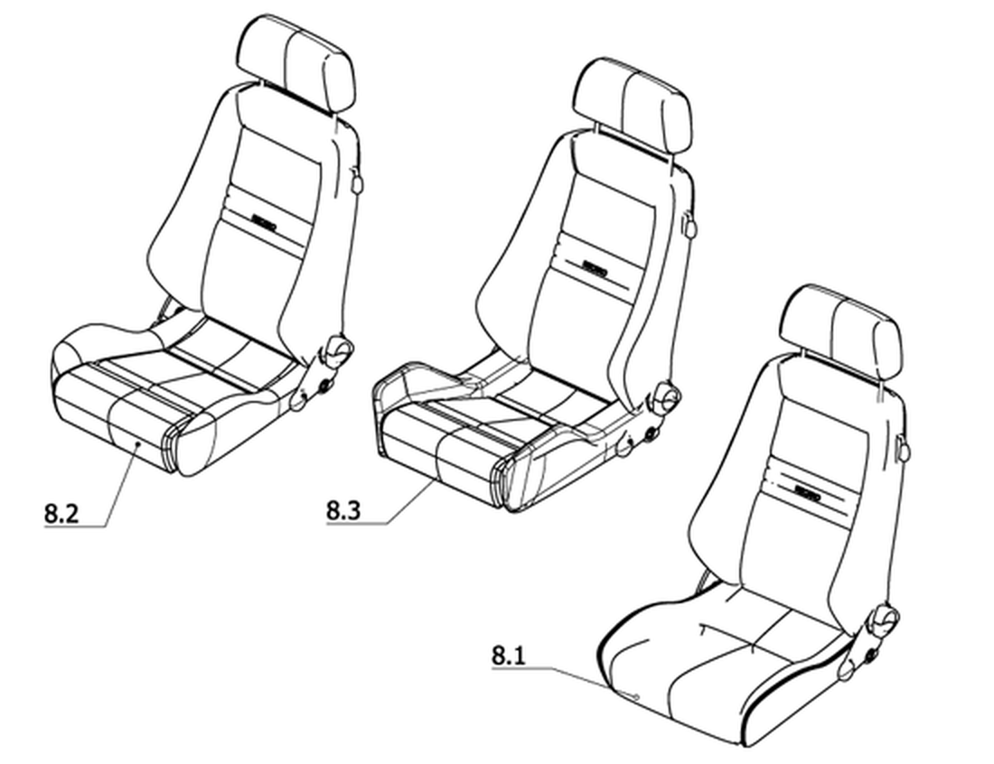 RECARO manuelle Verstellung