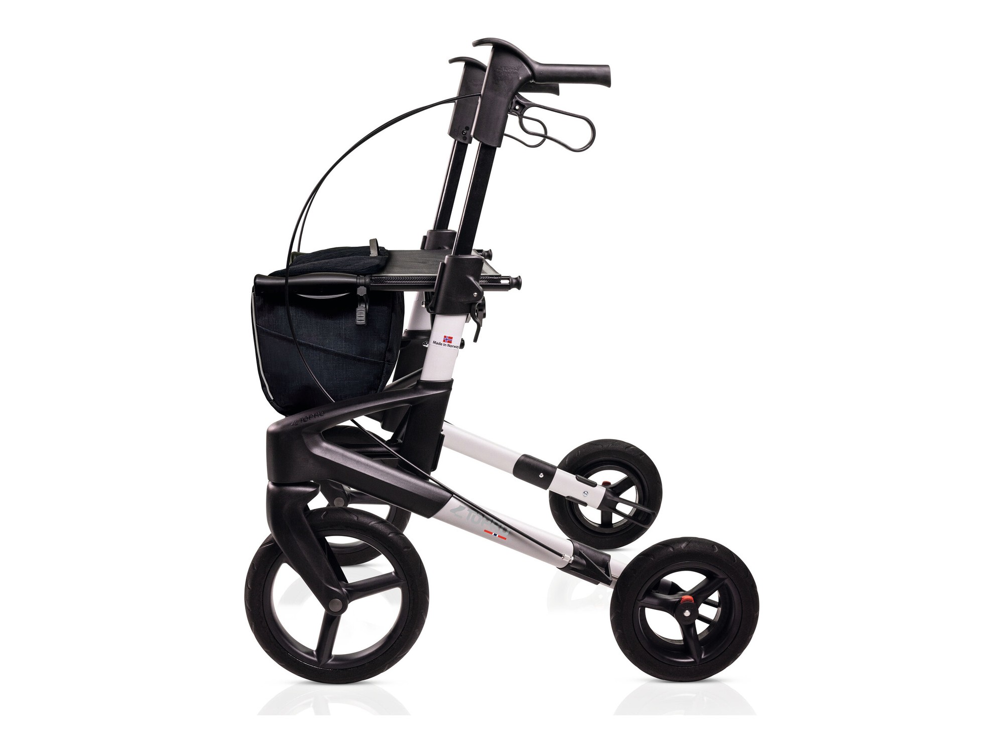 TOPRO Olympos ATR Outdoor-Rollator – Medium, Polarsilber