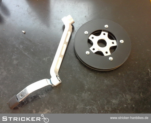 Bullhornkurbel-geschmiedet Rechts – Stricker Handbikes, Bestellnummer 301256-0