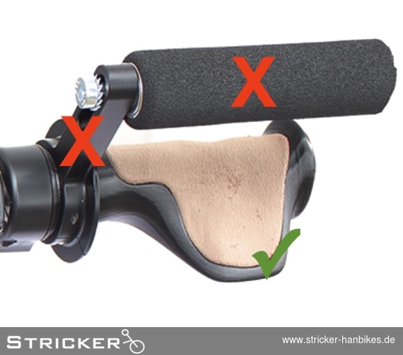 Tetra GX bidirektionaler Gasgriff lose – Stricker Handbikes, Bestellnummer 632658-0