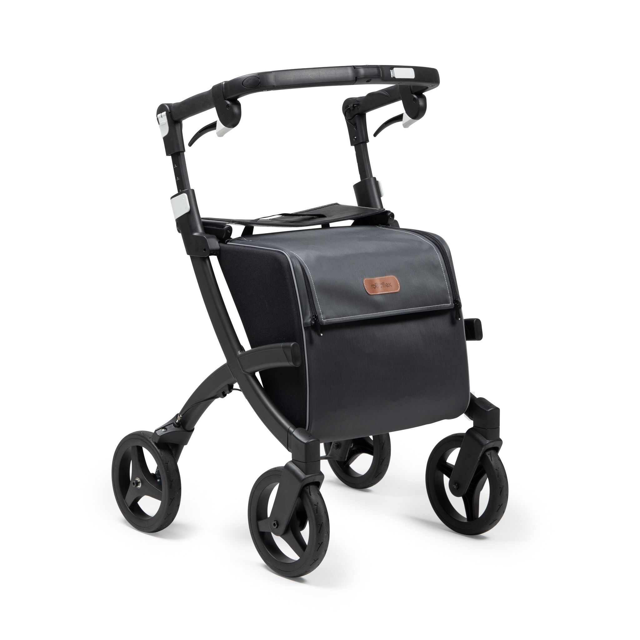 Rollz Flex Einkaufsrollator – Matt Schwarz
