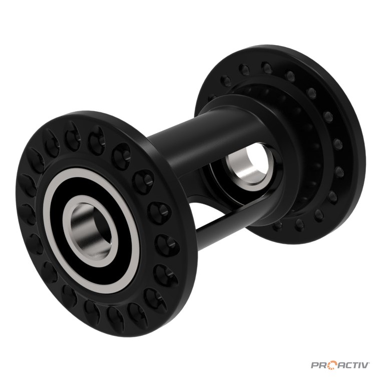 PRO ACTIV Ersatzteil – Aluminium-Litelinenabe schwarz