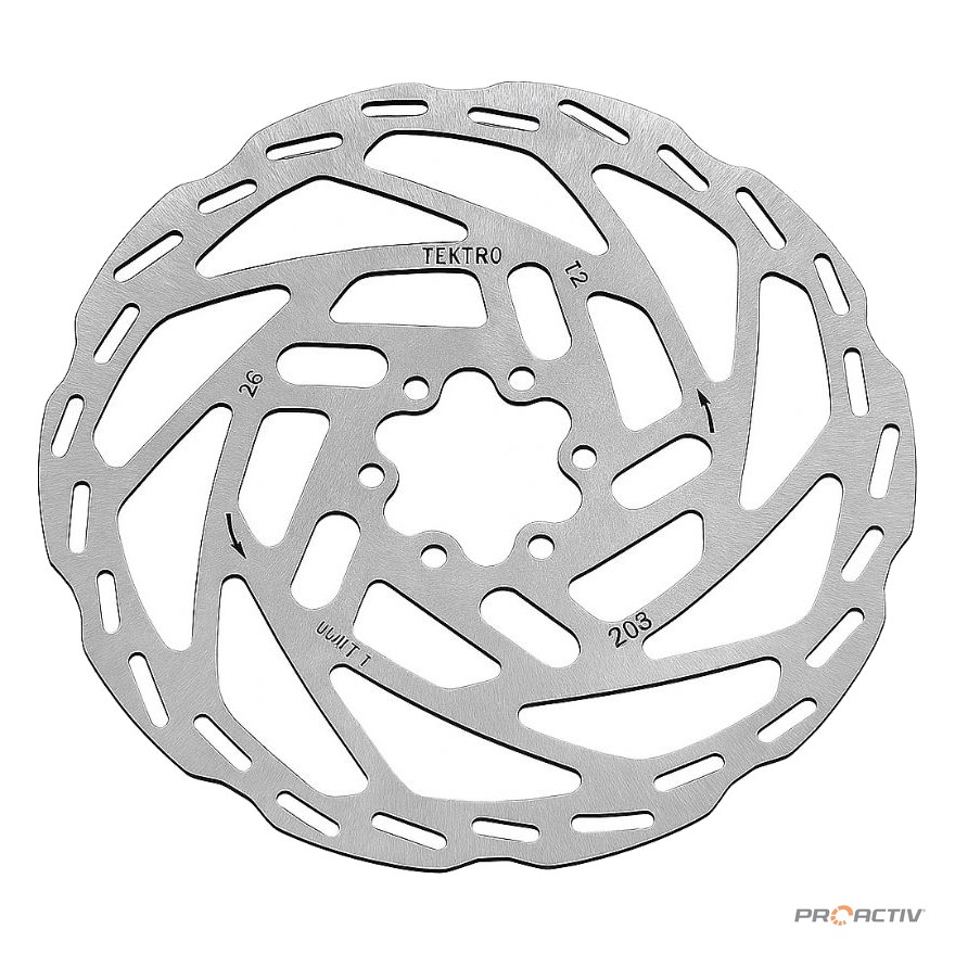 PRO ACTIV Ersatzteil – Bremsscheibe 203mm Tektro 6-Loch