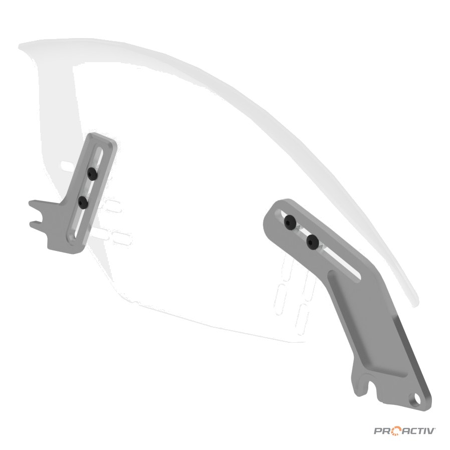 PRO ACTIV Ersatzteil – Seitenteilaufnahme -4 silber, rechts