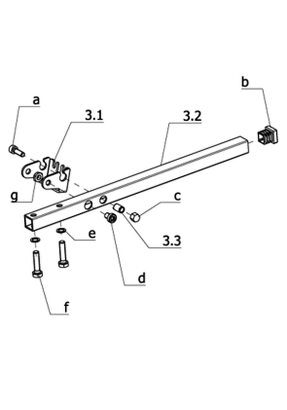 Bedienmodul längsverstellbar (Code 828)