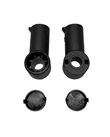 Mobilex Kompletter Satz mit Vorderradgabelgehäuse und Nabenschutzkappe, für Puma Air Rollator