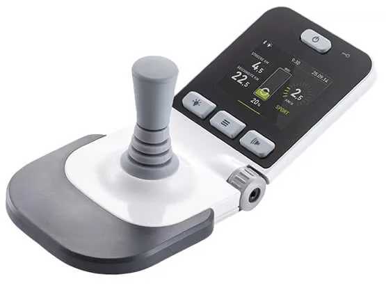 Bediengerät des Alber e-fix mit ergonomischem Joystick