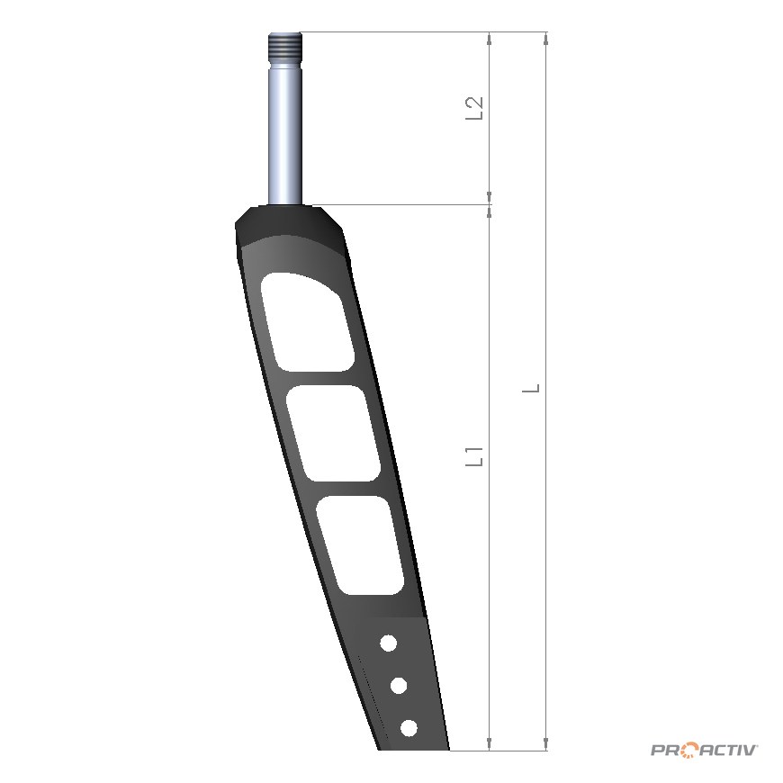 PRO ACTIV Ersatzteil – Lenkradgabel Größe 3 L1 190mm