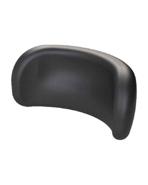 Mobilex PU Kopfstütze aus PU Schaum schwarz, 25 x 9 cm