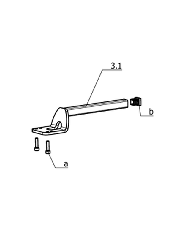 Bedienmodulhalter längenverstellbar (Code 4859)