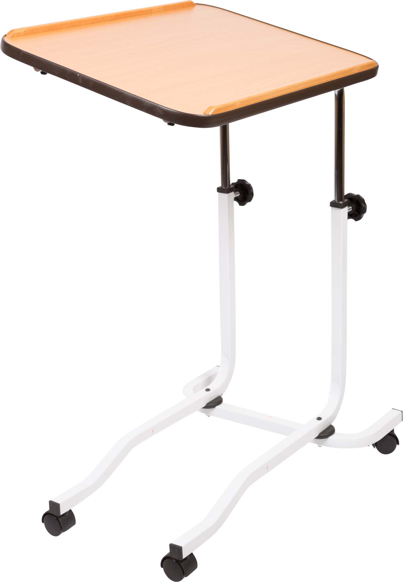Mobilex Rollbarer Bett-Tisch, Arbeitsplatte neigbar, Höhenverstellung 60-90 cm