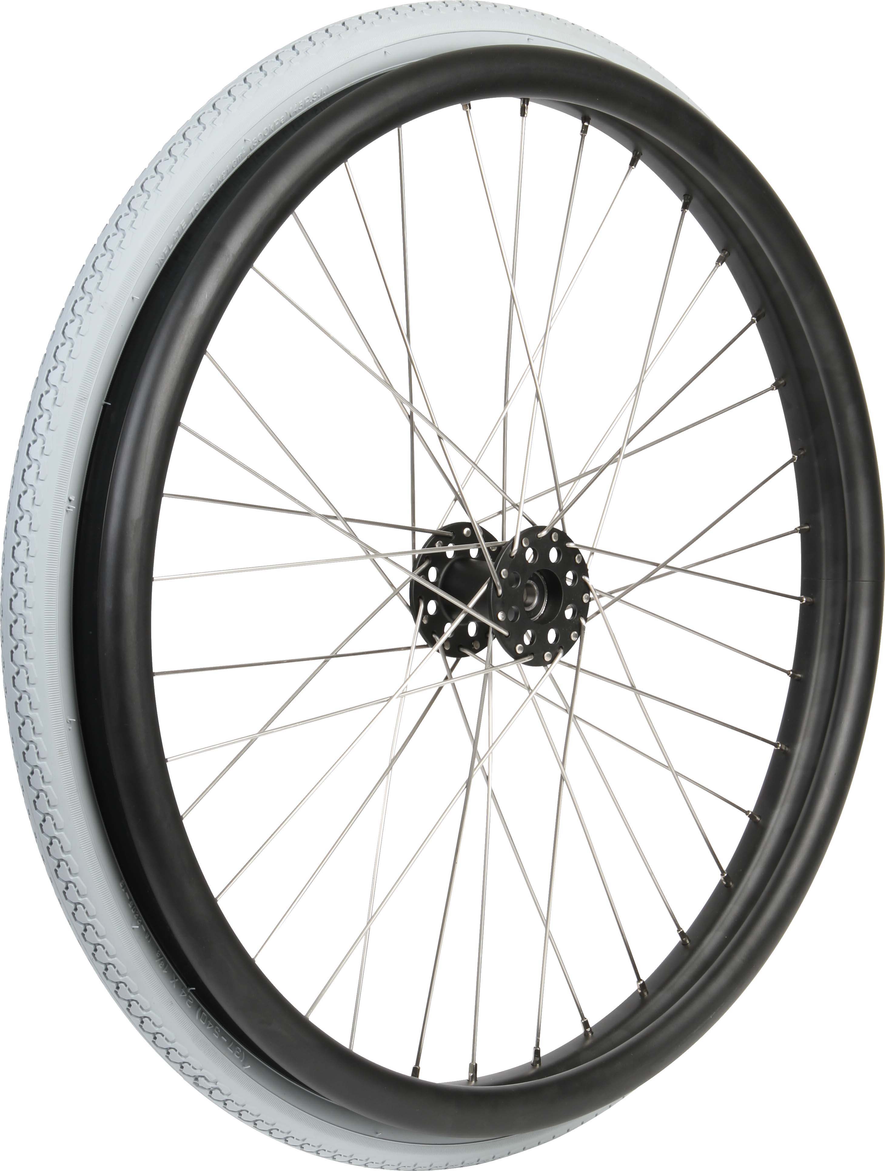 Mobilex 24" Buffalo Rad, ø12 x 53 mm mit integriertem Greifring, Flexel, Tragkraft 140 kg