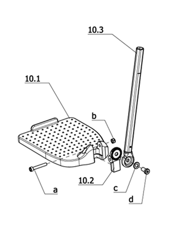 Fußplatten winkelverstellbar (Code 808)