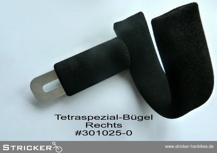 Tetraspezial-Bügel rechts – Stricker Handbikes, Bestellnummer 301025-0