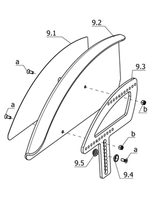 Seitenteil mit Radüberdeckung breit - Kleiderschutz für Aktiv - Rollstuhl (Code 98-100)